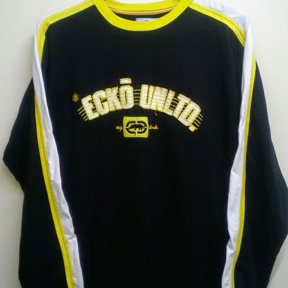HTF Ecko Unltd 1972 black long sleeve shirt XXL